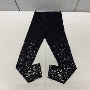 Lululemon Women's Black Speckle Shine
Speed Wunder Tight Leggings Size 4